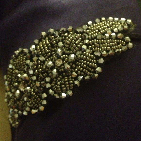 Silver flower hair band