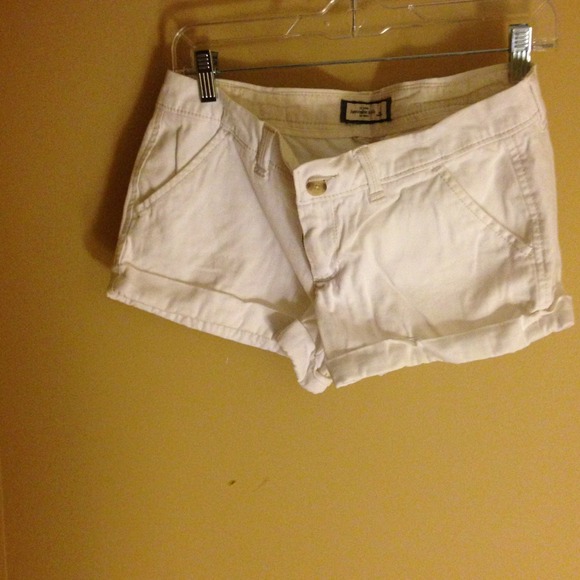 Abercrombie and Fitch White Shorts