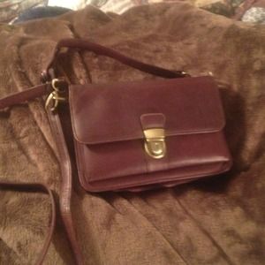 Genuine leather purse cross body
