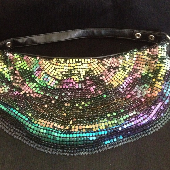 Multicolor chain link purse