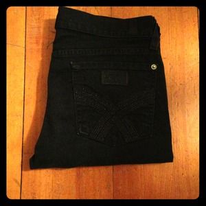 Authentic black 7 skinny jeans
