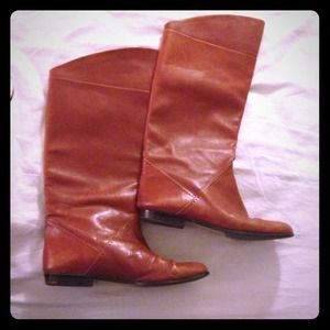 Vintage Cognac Boots