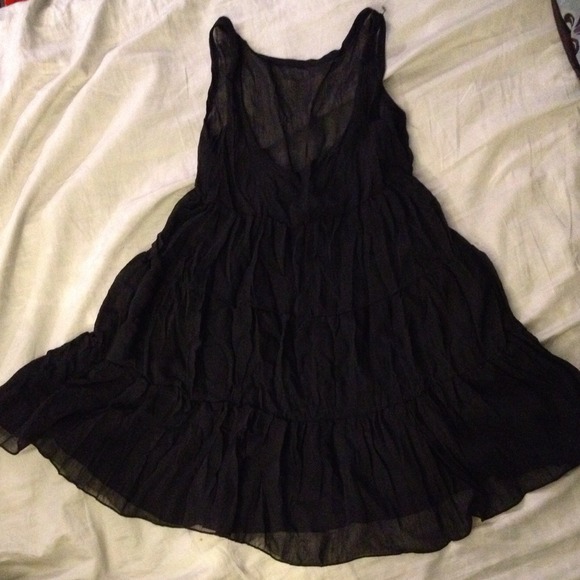 NWOT Black see through dress.