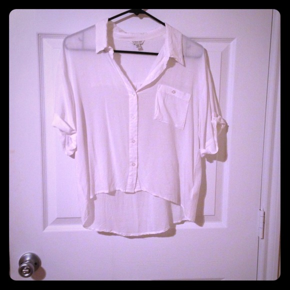 Sheer white blouse - Forever21