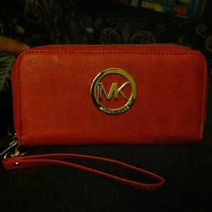 Beautiful Red Michael Kors Wallet.