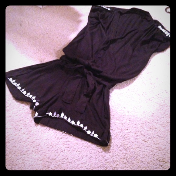 Black romper from a boutique