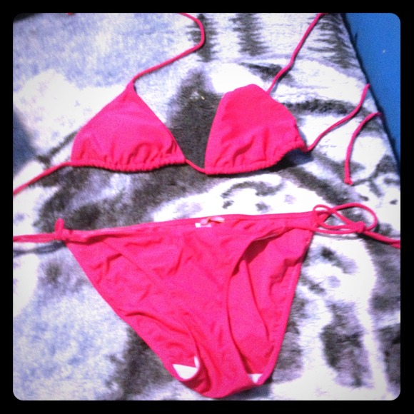 hot pink bikini