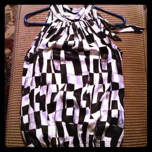 SOLD IN BUNDLE! Silk tank with tie