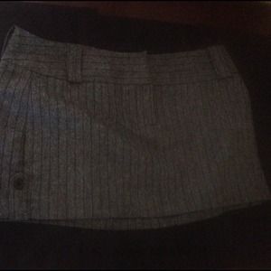 Pin stripe grey mini skirt