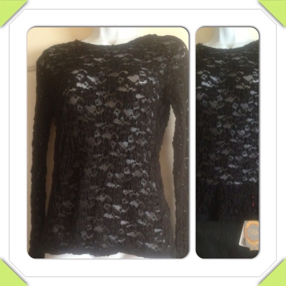 Bisou Bisou Tops - 📌SOLD! BUNDLE! Bisou Bisou Long Sleeve Lace Top