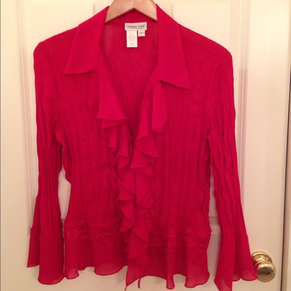 SOLD IN BUNDLE Coldwater Creek ruffle blouse