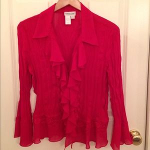 SOLD IN BUNDLE Coldwater Creek ruffle blouse