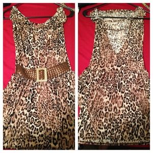 cheetah print dress