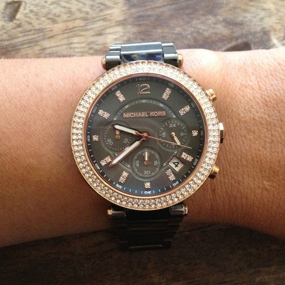 Brand new Michael Kors gunmetal Parker watch