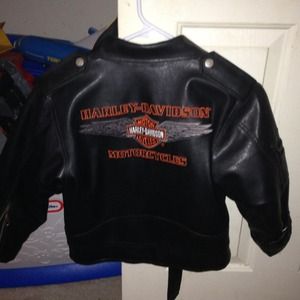 Boys Harley Davidson leather coat