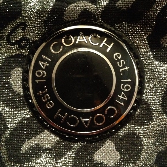 SOLD✔ Coach Ocelot Hobo Handbag + Wristlet/Wallet - Picture 2 of 4