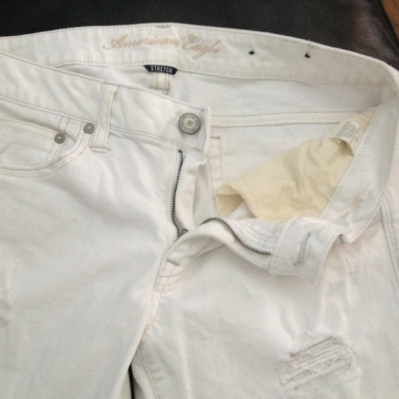 White American eagle capris