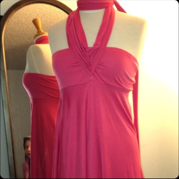 Stunning pink wrap dress wear 14 ways Easter