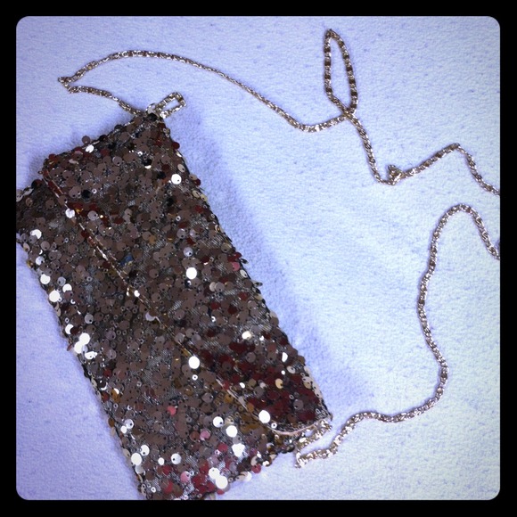 Charming Charlie's gold purse-used once-✨traded✨