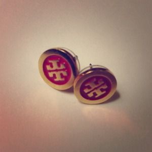 Red signature logo earrings!