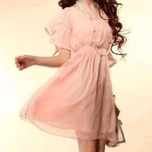 Peach Dress - Perfect For Spring!