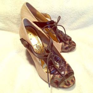 Cute Naughty Monkey animal print heels