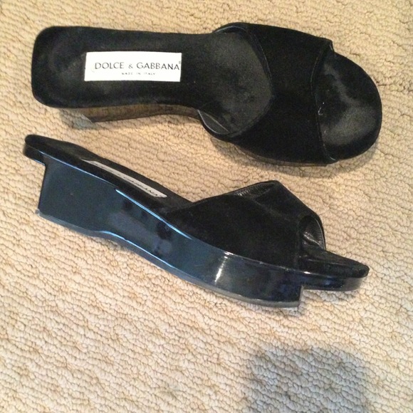 Dolce & Gabbana velvet black geisha shoes
