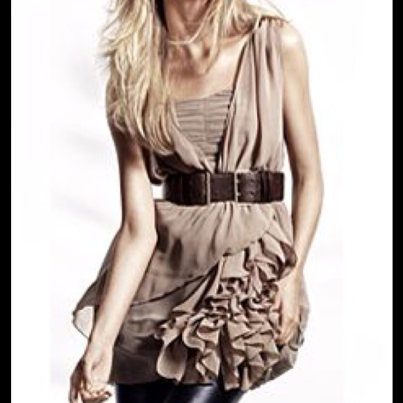 Xxxx sold on tradsey H&M nude chiffon dressxxxx - Picture 2 of 4