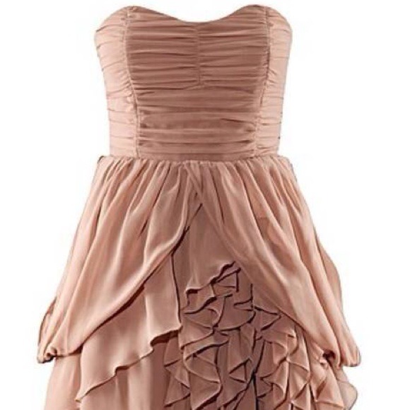 Xxxx sold on tradsey H&M nude chiffon dressxxxx - Picture 4 of 4