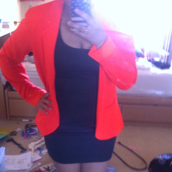 Orange forever21 blazer