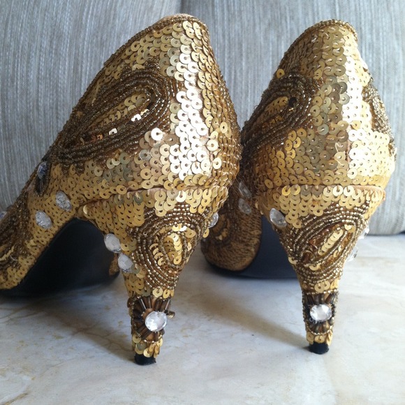 Robinson's gold/glitter size 7 - Picture 3 of 3