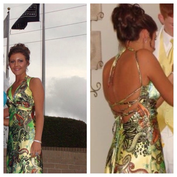 Multicolored prom or cocktail dress