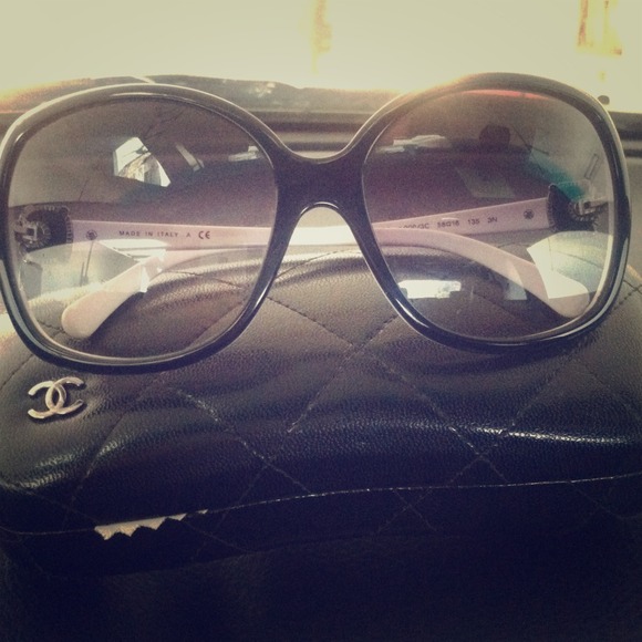 **Sold**  Authentic Chanel Two tone sunglasses