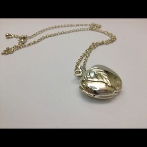 Apple pendant in silver