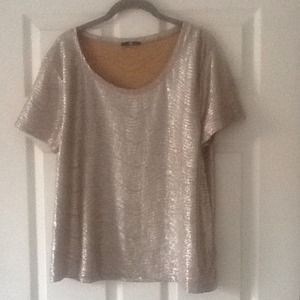 H&m Gold loose fitting top