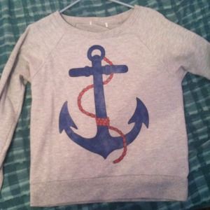 Cute anchor sweater pre-owned
