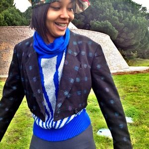 vintage cropped blazer