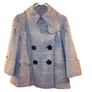 Plaid Crop Wool Coat