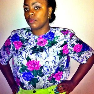vintage floral print shirt