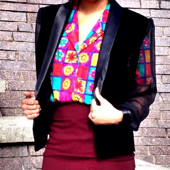Vintage polyester blazer