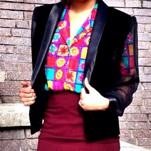 Vintage polyester blazer