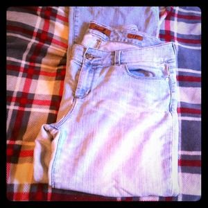 7 for all mankind sexy flare light wash jeans