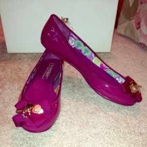 REDUCED!!! Coach flats from poppy line patent pink