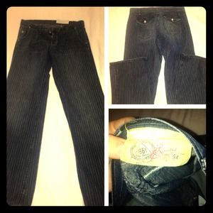 SOLD Old Navy Limited edition pinstripe jeans.