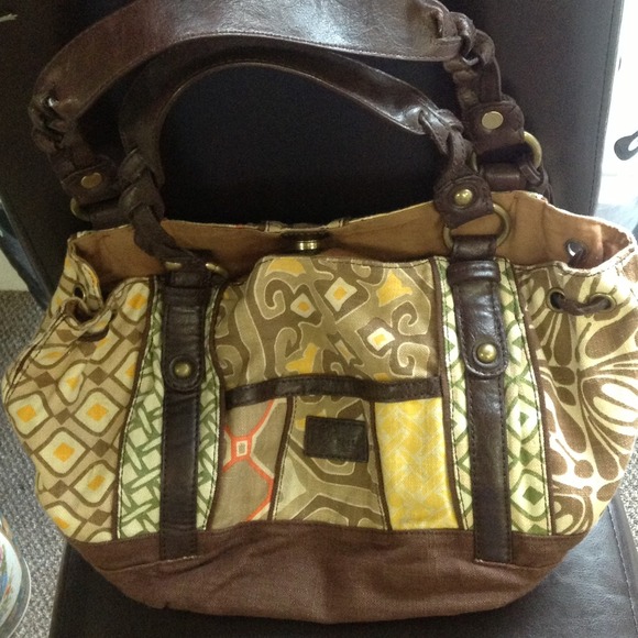Fossil shoulder bag. Braided straps.