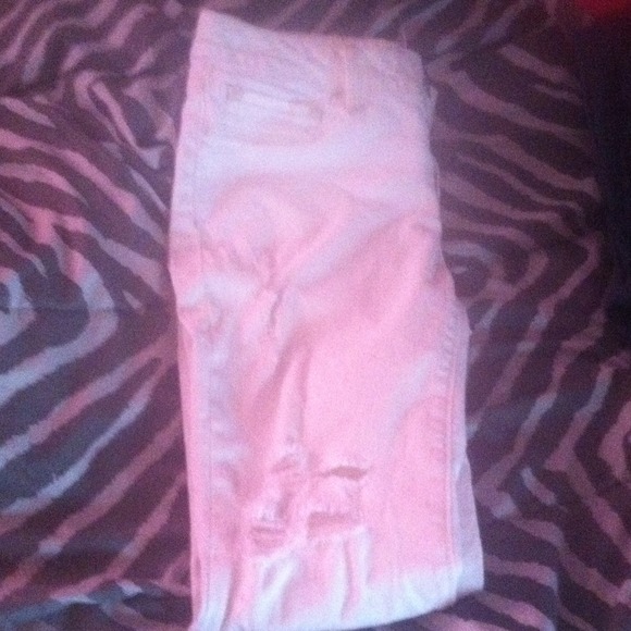 Destressed white jeans - Picture 1 of 1