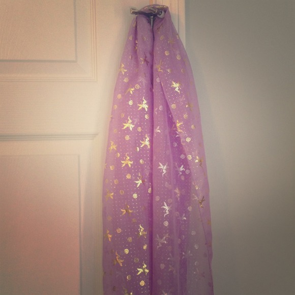 Purple/Gold Fairy Scarf