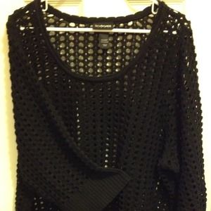 Black knit sweater Plus size