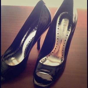 BCBG patent leather heels