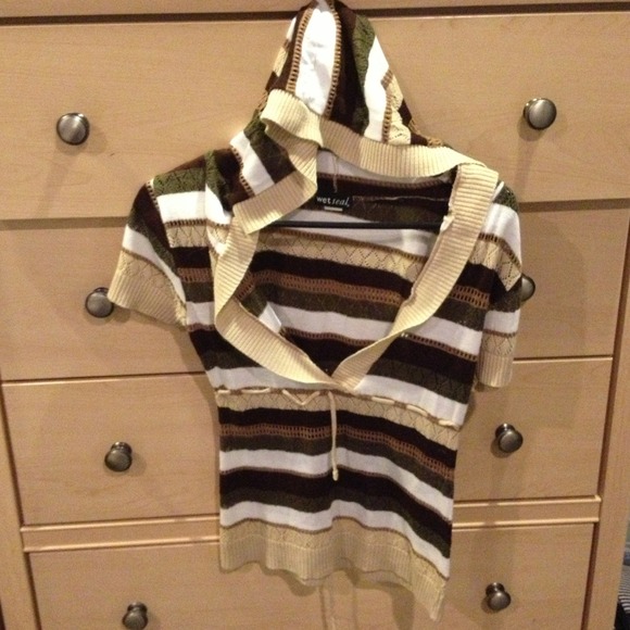 ❤REDUCED❤ Knitted Top with Hoodie